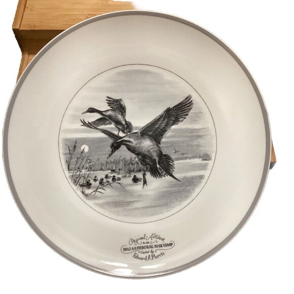 Abercrombie & Fitch Limoges 1962.63Federal Duck Stamp Plate France VG